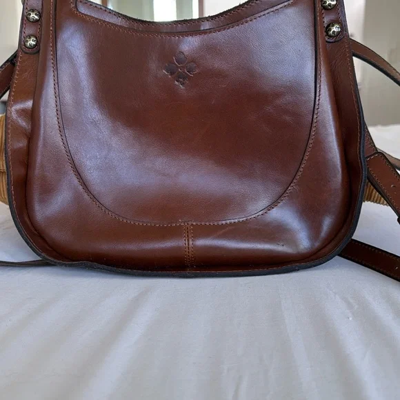 Patricia Nash Brown Shoulder Bag with Slouchy Hobo Shape and Adjustable Strap - Picture 1 of 16
